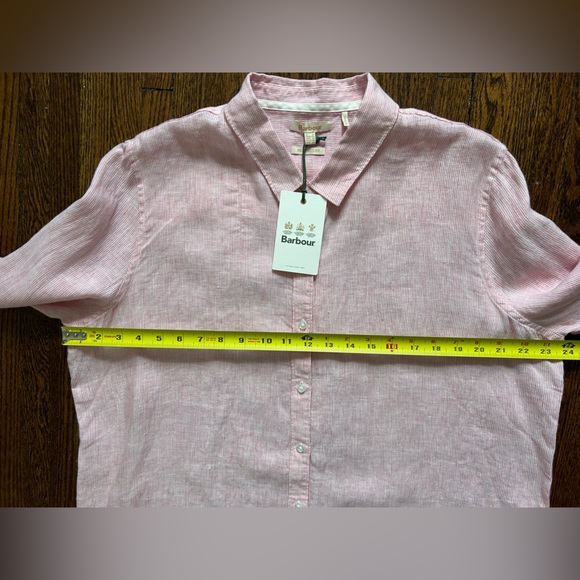 Barbour 100% Linen Marine Blouse - Picture 14 of 17